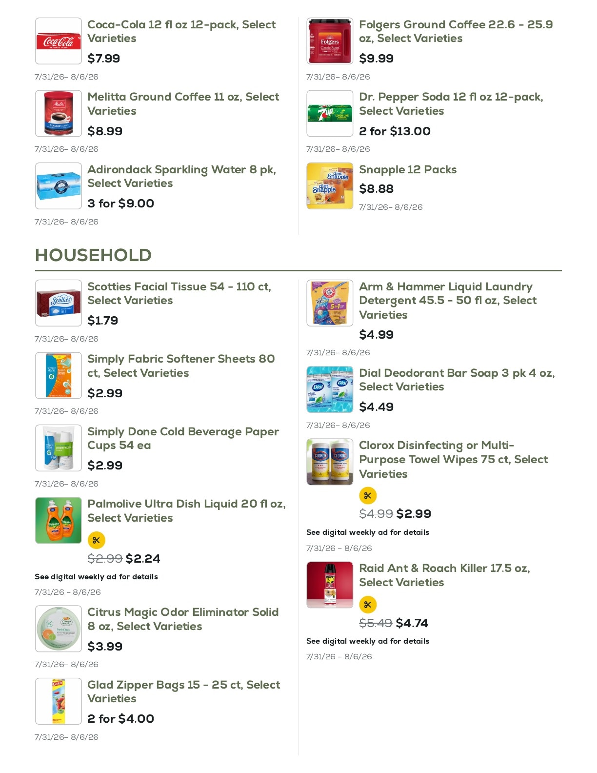 Geissler's Supermarket Weekly Ad July 31 - August 6, 2026