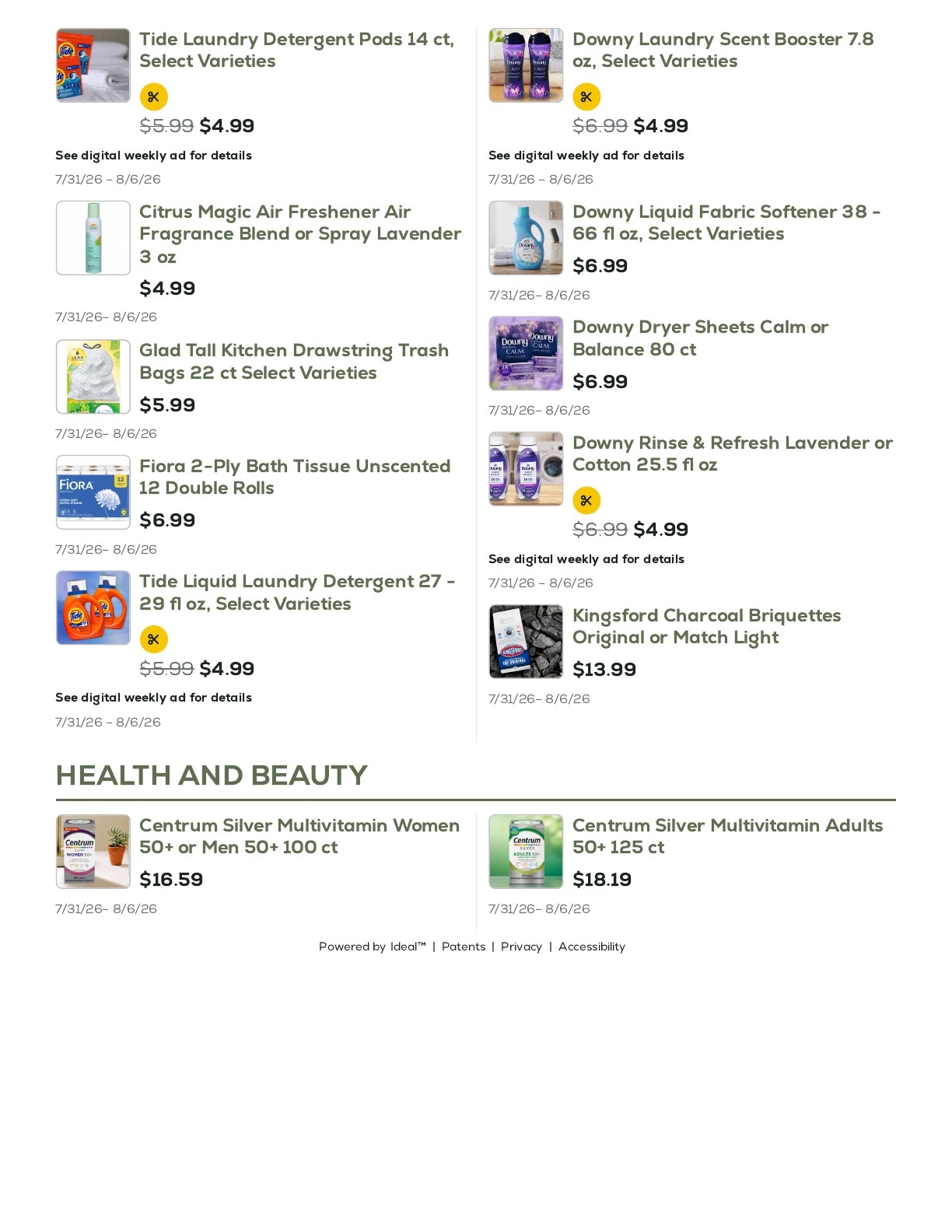 Geissler's Supermarket Weekly Ad July 31 - August 6, 2026