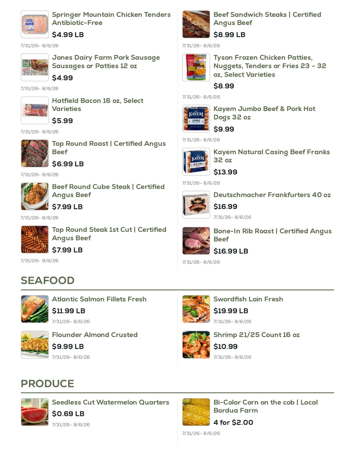 Geissler's Supermarket Weekly Ad July 31 - August 6, 2026