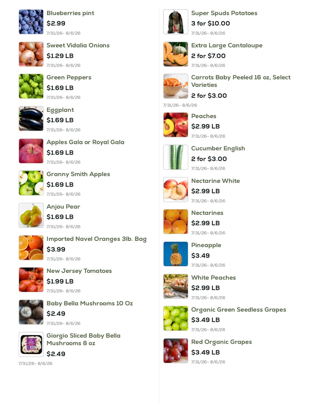 Geissler's Supermarket Weekly Ad July 31 - August 6, 2026