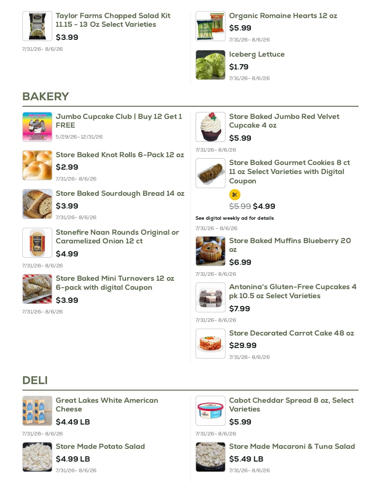 Geissler's Supermarket Weekly Ad July 31 - August 6, 2026