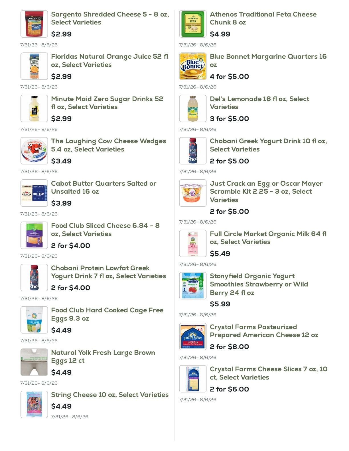 Geissler's Supermarket Weekly Ad July 31 - August 6, 2026