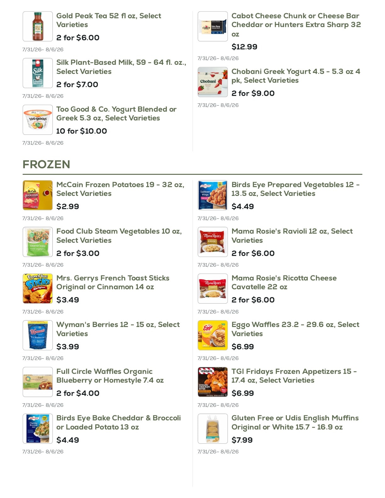 Geissler's Supermarket Weekly Ad July 31 - August 6, 2026