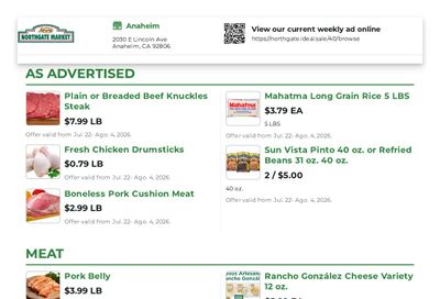 Northgate Market Weekly Ad July 22 - August 4, 2026