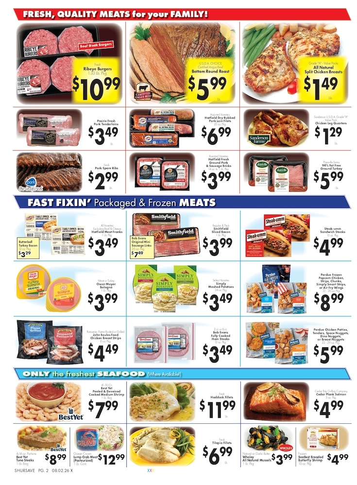 Zazzera's Supermarket ShurSave Weekly Ad August 2 - 8, 2026