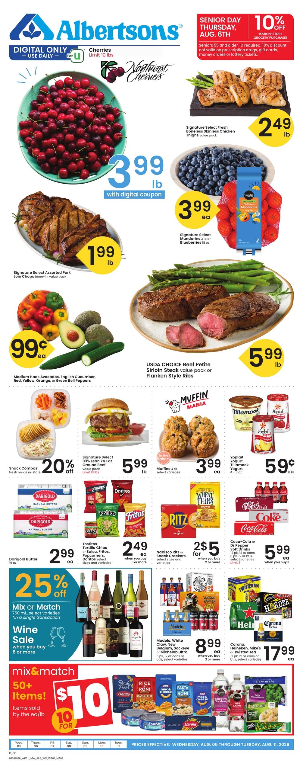 Albertsons (Idaho Falls–Pocatello Area, ID) Weekly Ad August 5 - 11, 2026
