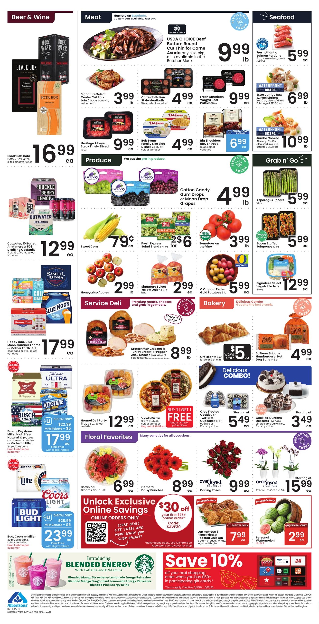 Albertsons (Idaho Falls–Pocatello Area, ID) Weekly Ad August 5 - 11, 2026