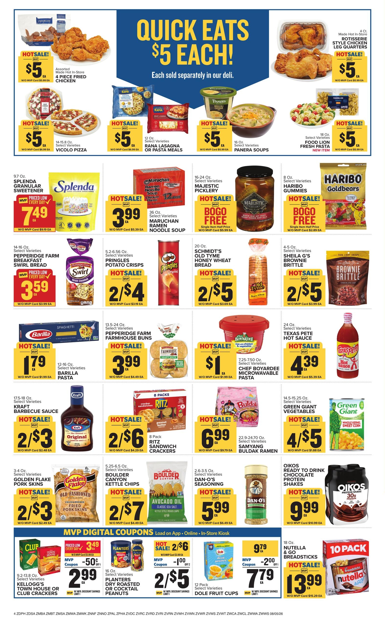 Food Lion (Martinsburg–Shepherdstown Area, MD–WV) Weekly Ad August 5 - 11, 2026