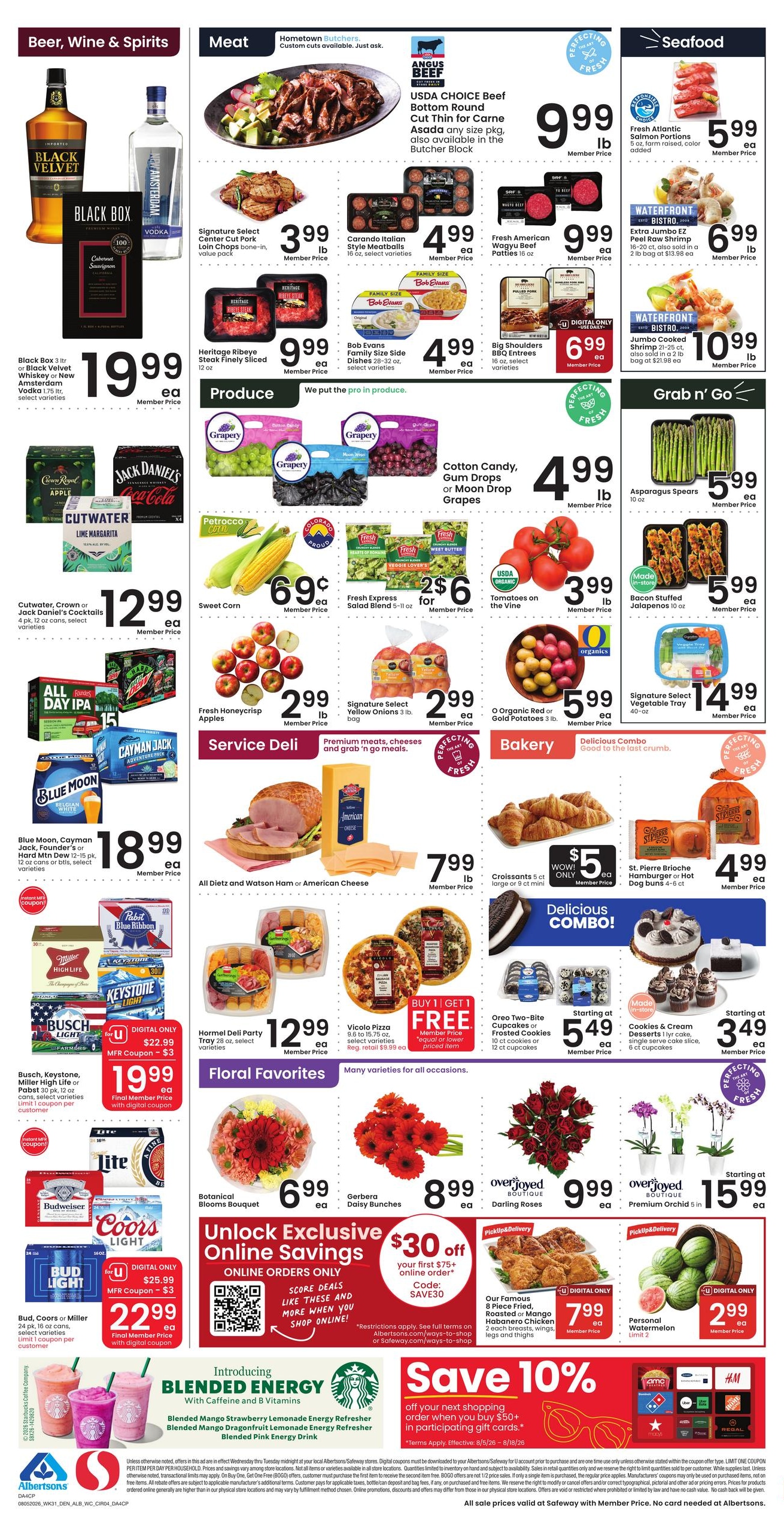 Albertsons (Casper Area, WY) Weekly Ad August 5 - 11, 2026