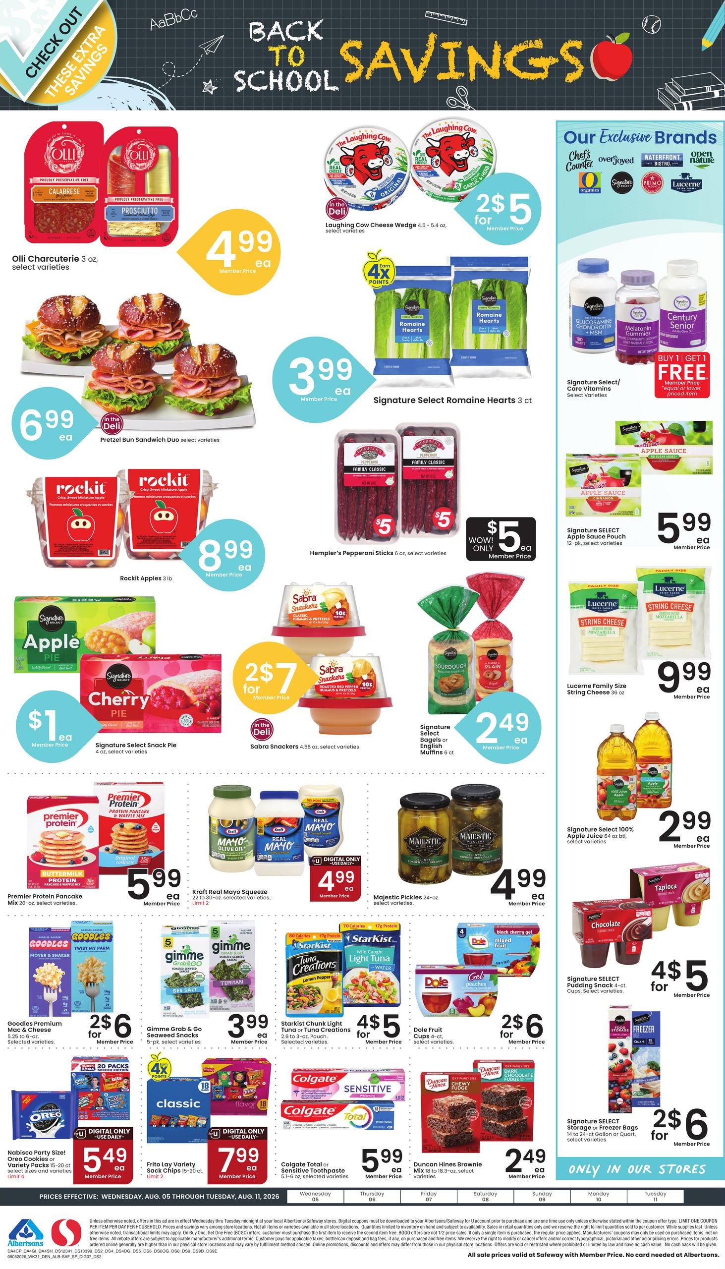 Albertsons (Casper Area, WY) Weekly Ad August 5 - 11, 2026