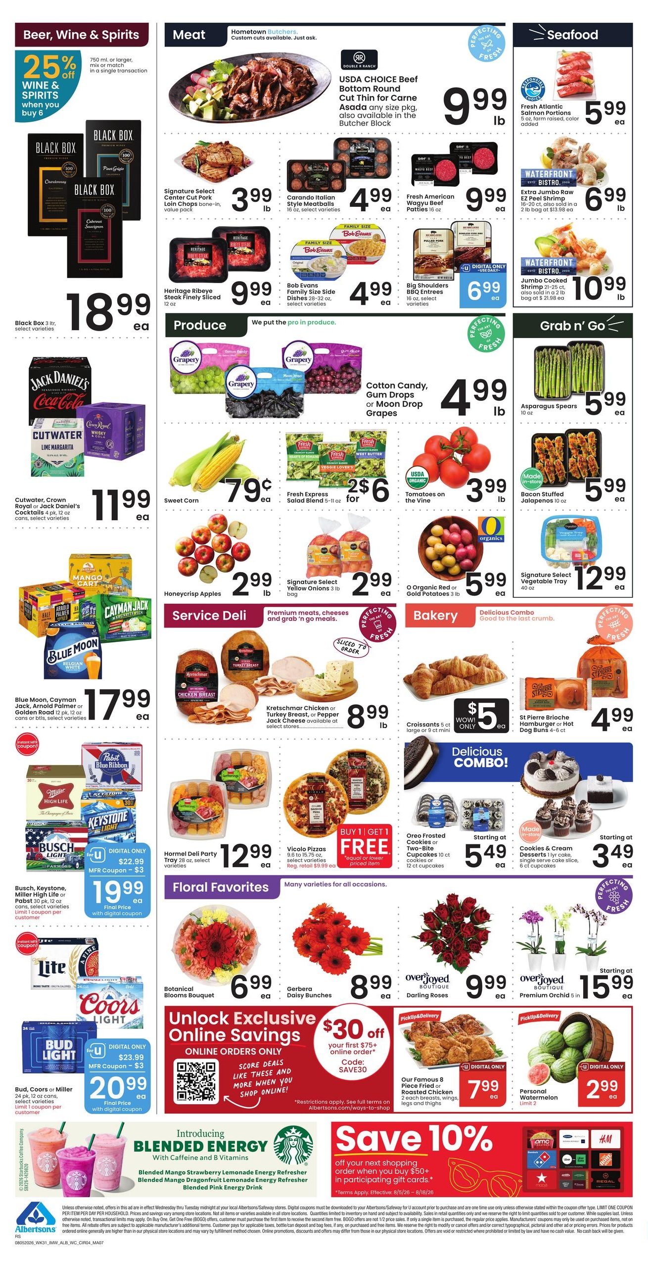 Albertsons (Rock Springs Area, WY) Weekly Ad August 5 - 11, 2026