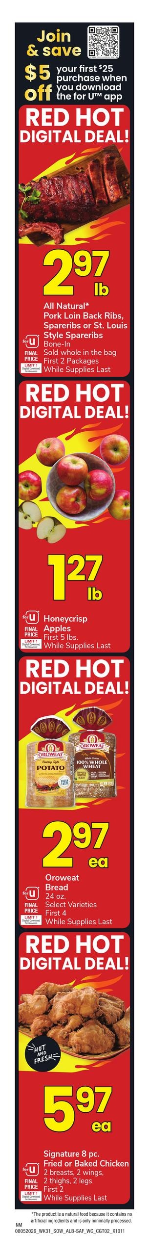 Safeway (Gallup–Rehoboth Area, NM) Weekly Ad August 5 - 11, 2026