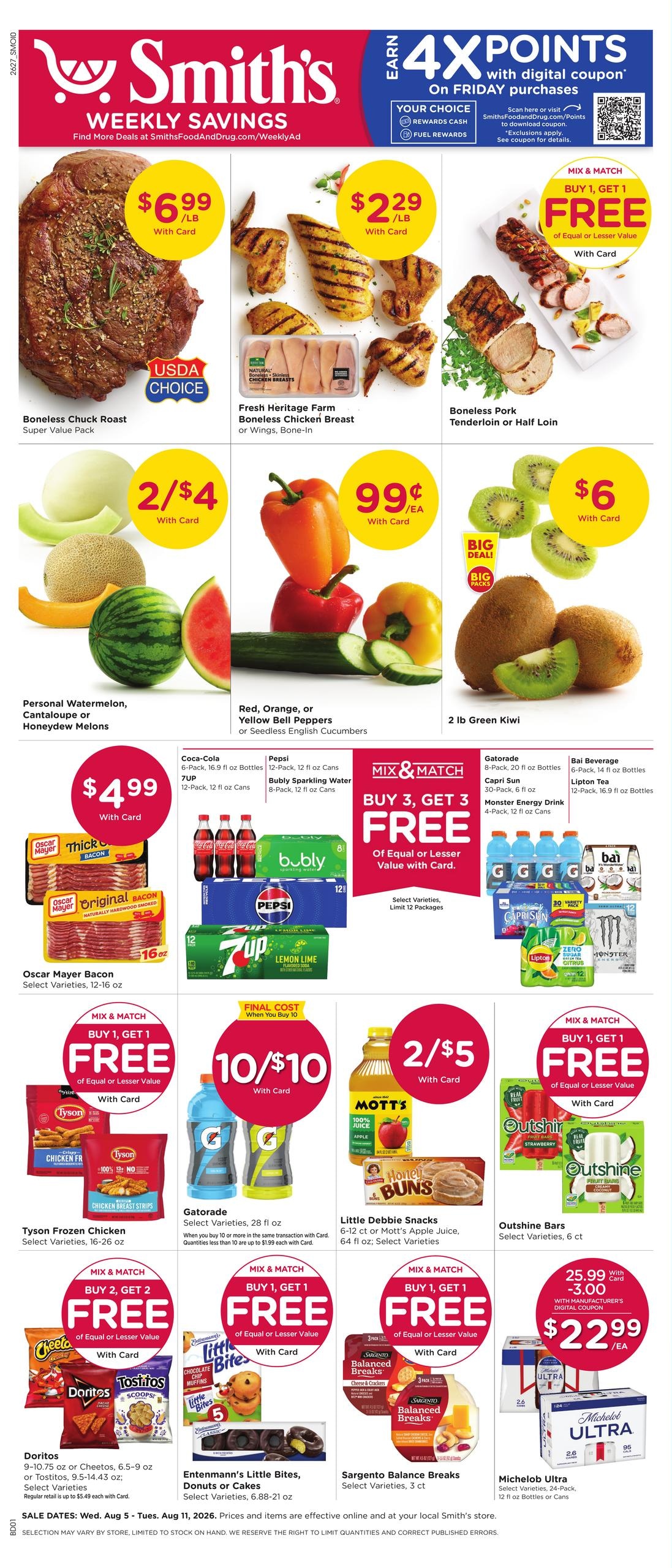 Smith's (Rock Springs Area, WY) Weekly Ad August 5 - 11, 2026