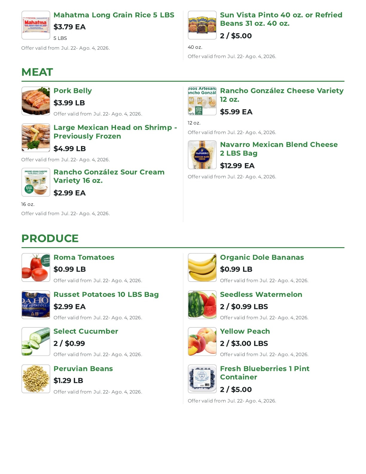 Northgate Market Weekly Ad July 22 - August 19, 2026