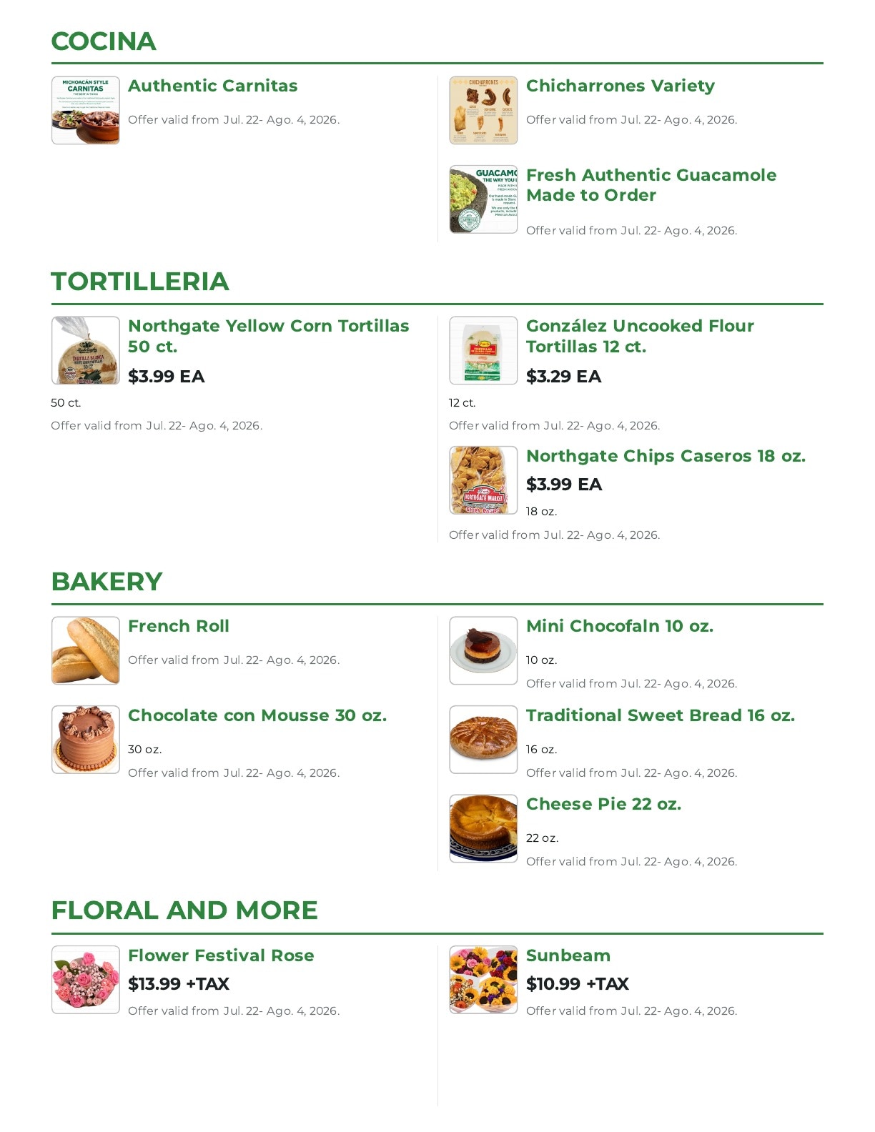 Northgate Market Weekly Ad July 22 - August 19, 2026