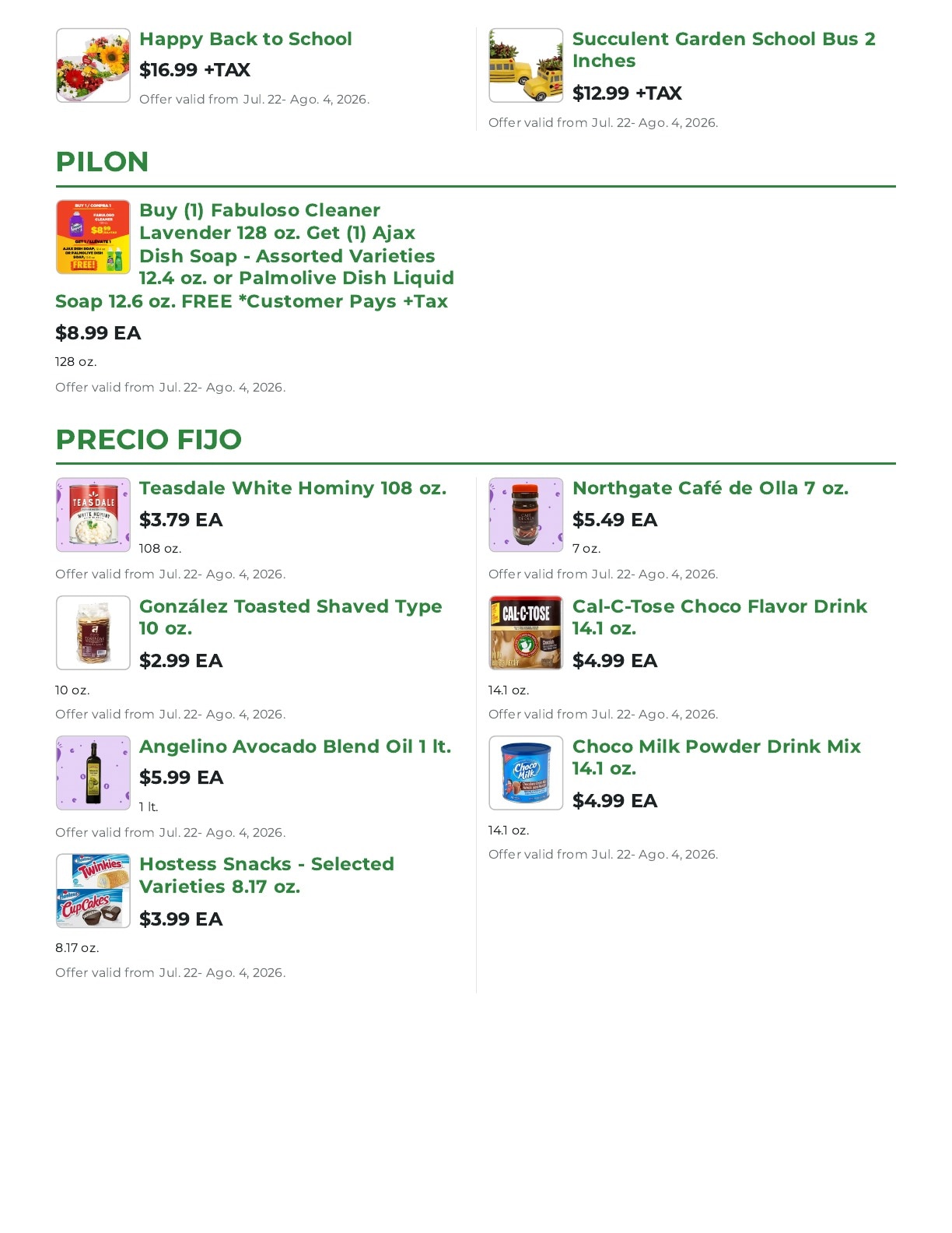 Northgate Market Weekly Ad July 22 - August 19, 2026