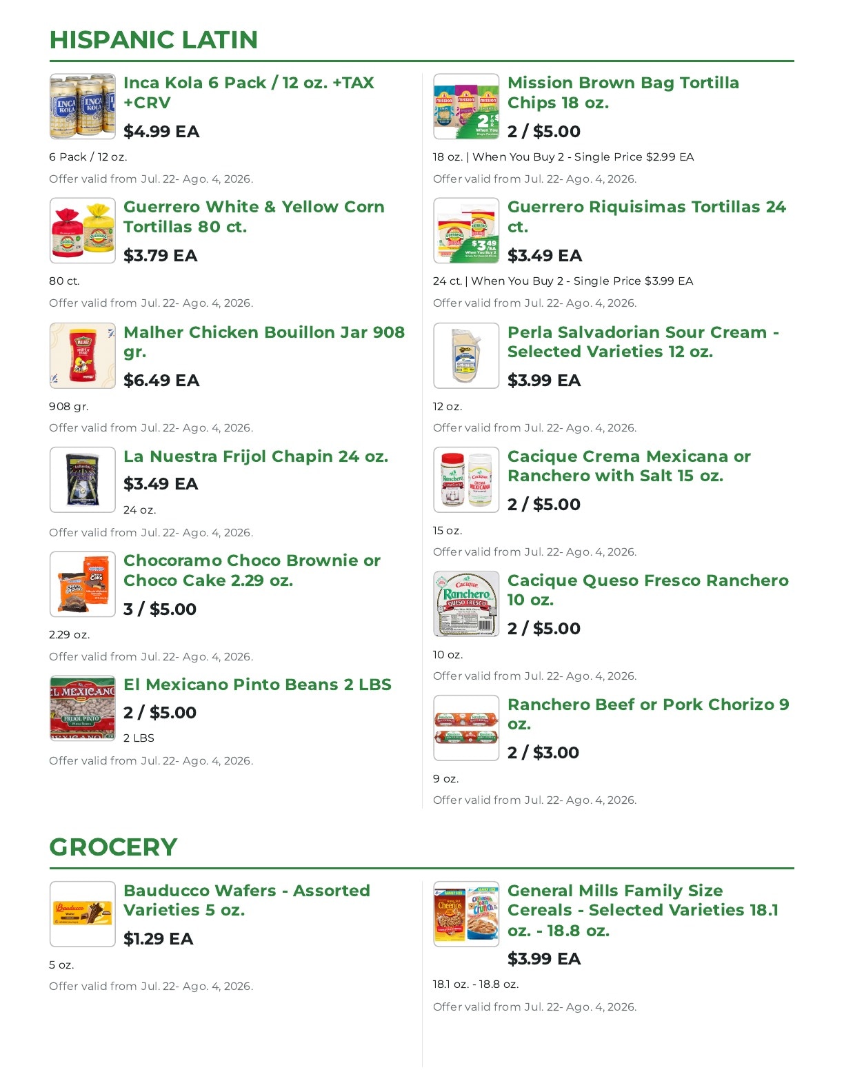 Northgate Market Weekly Ad July 22 - August 19, 2026