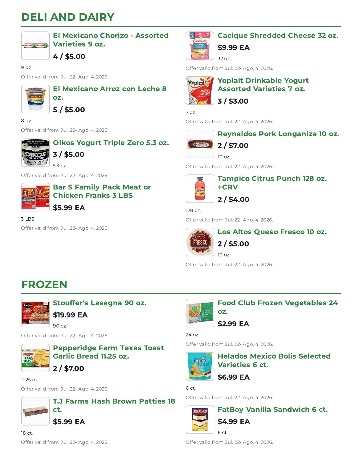 Northgate Market Weekly Ad July 22 - August 19, 2026
