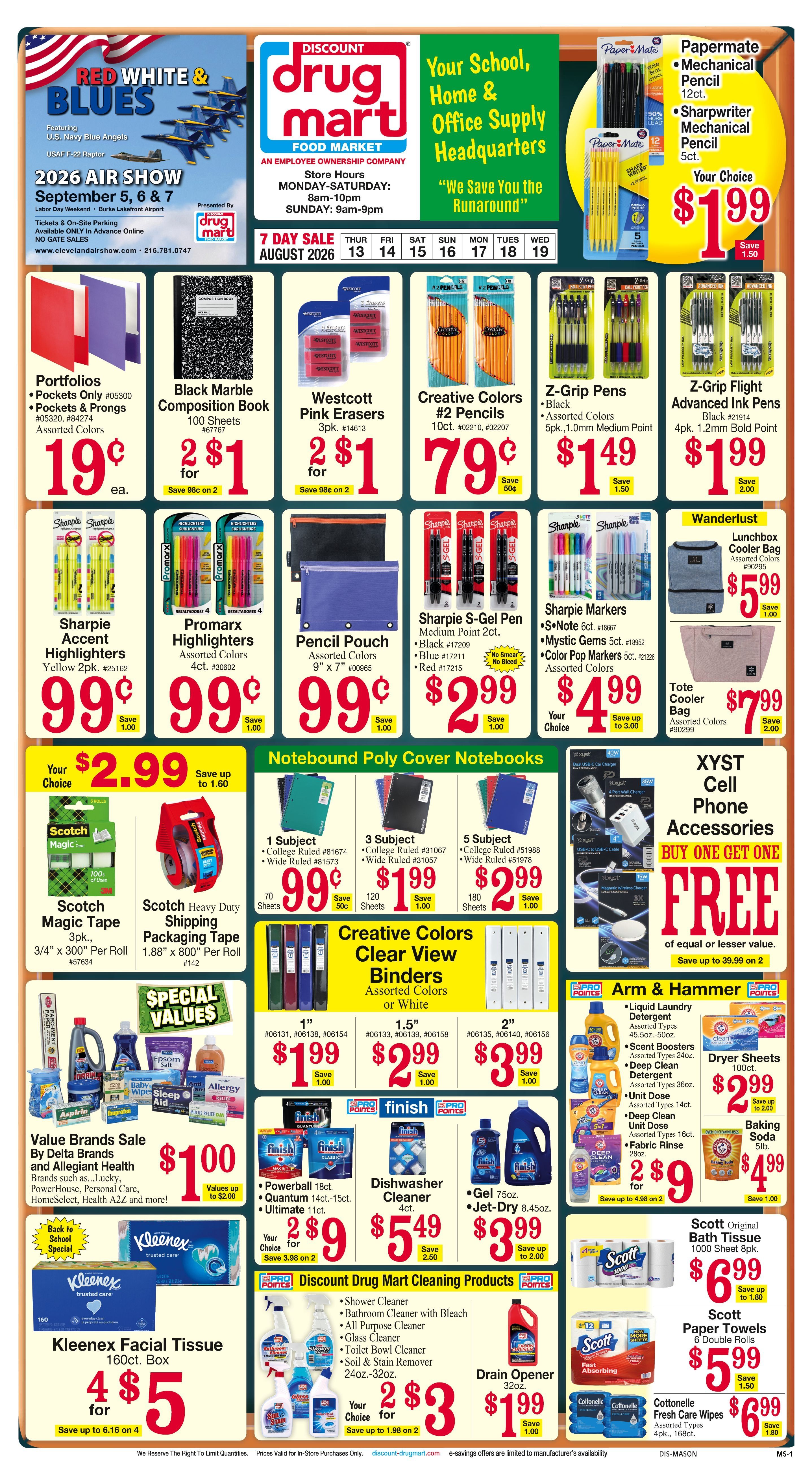 Discount Drug Mart (Ohio) Weekly Ad August 12 - 18, 2026