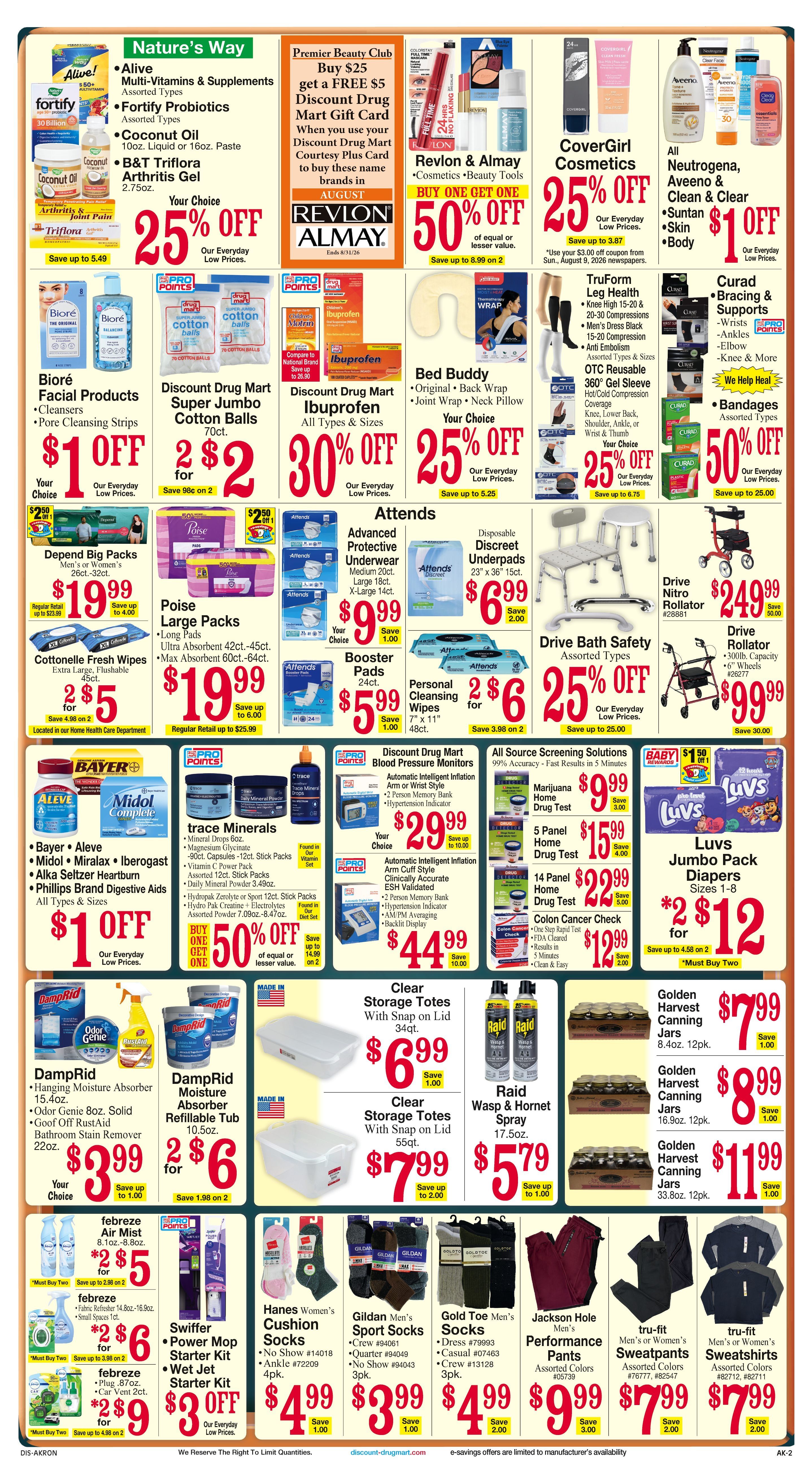 Discount Drug Mart (Ohio) Weekly Ad August 12 - 18, 2026