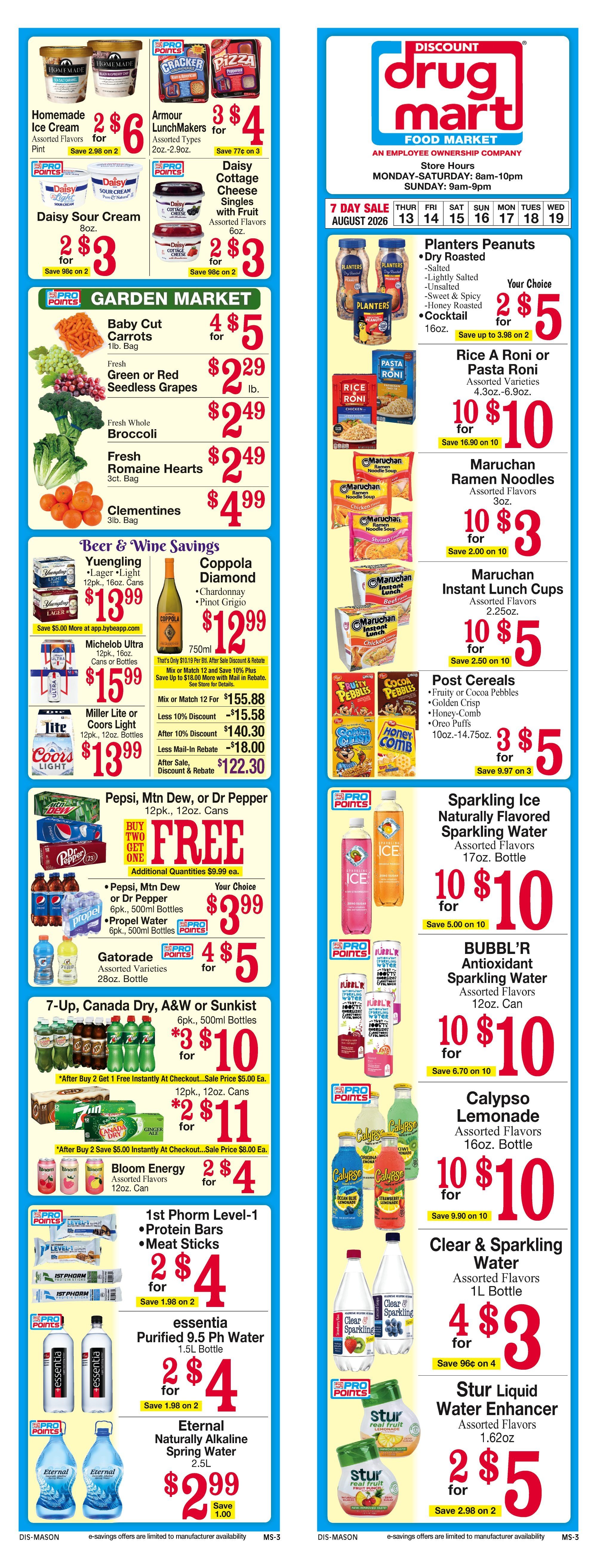 Discount Drug Mart (Ohio) Weekly Ad August 12 - 18, 2026