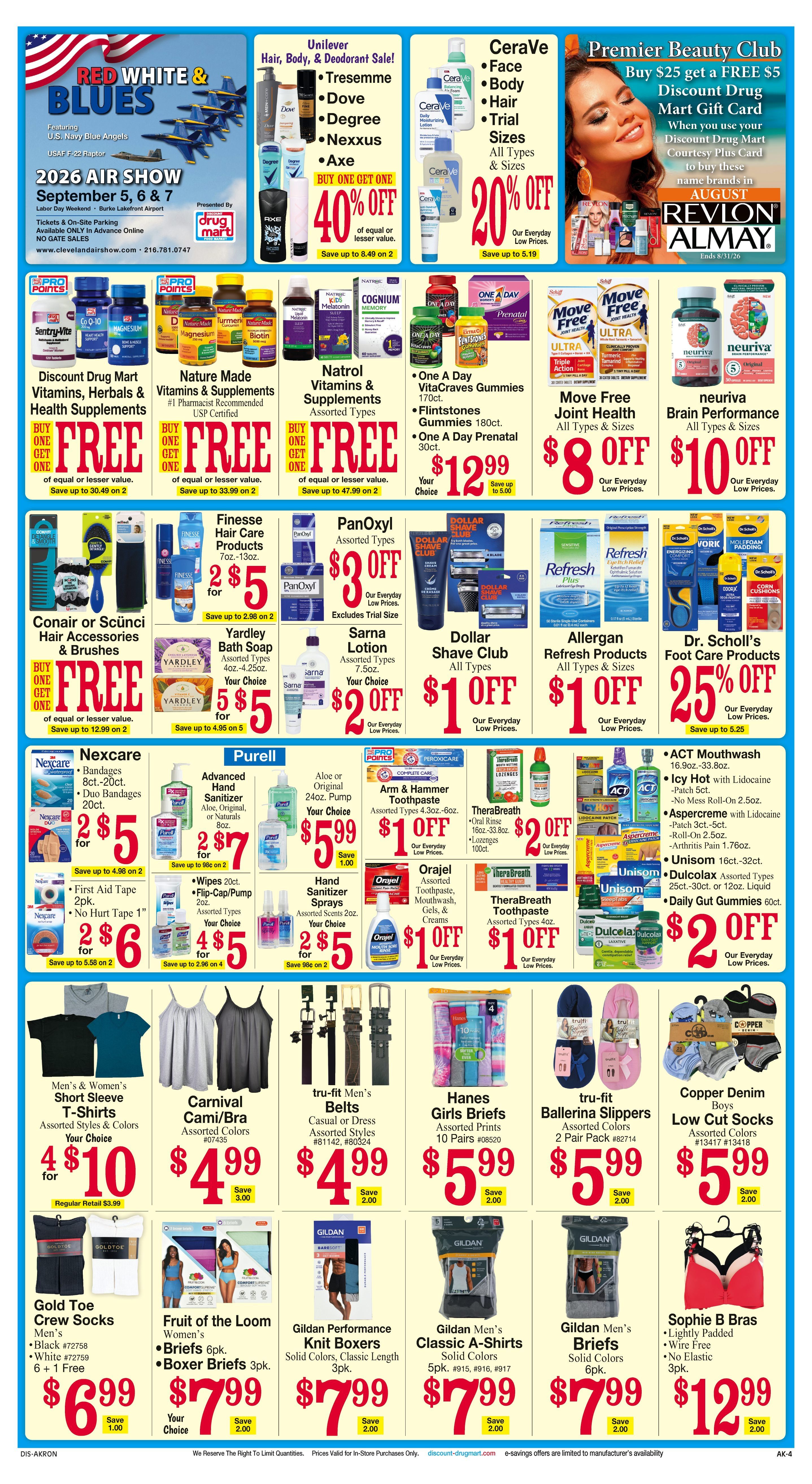 Discount Drug Mart (Ohio) Weekly Ad August 5 - 11, 2026