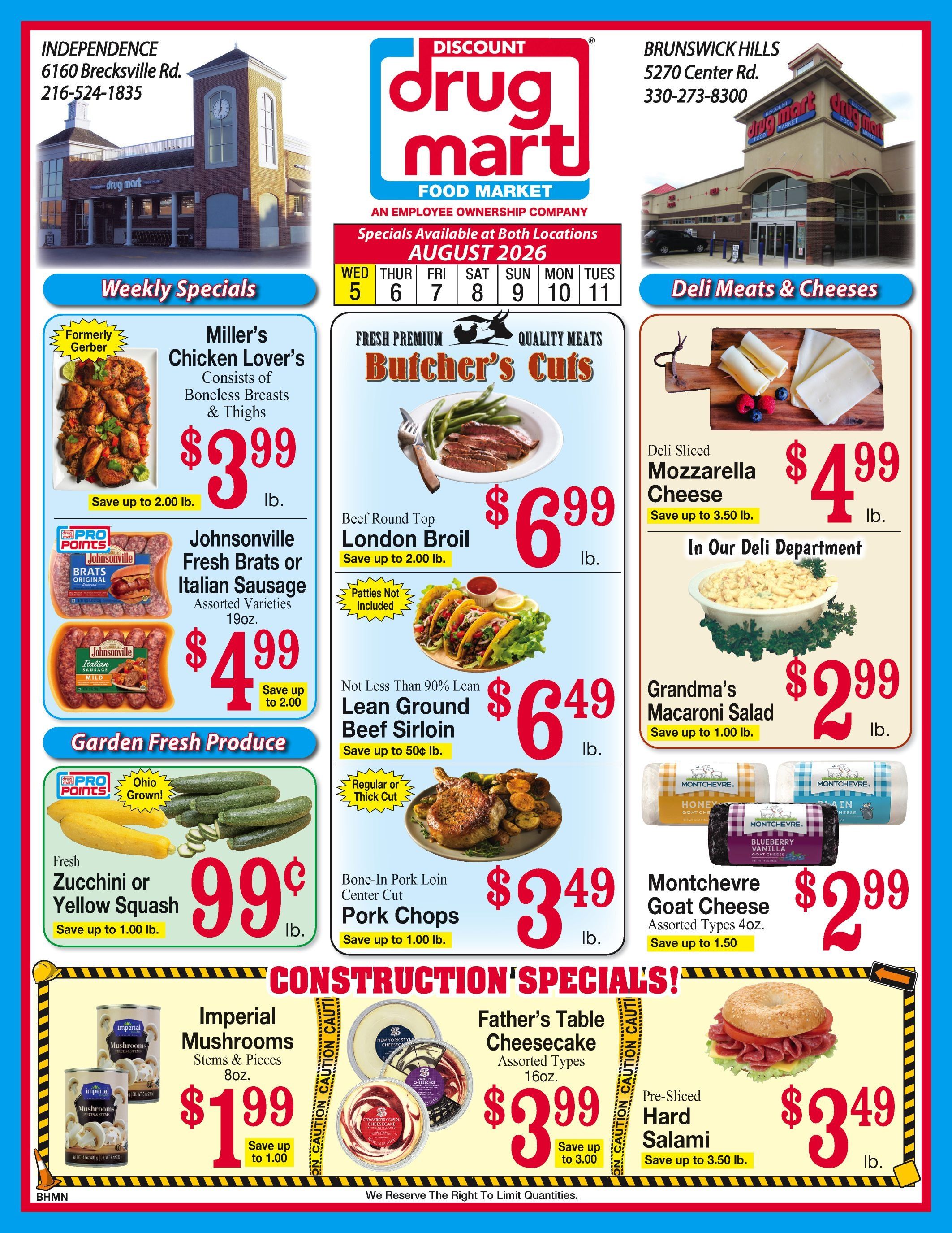 Discount Drug Mart (Ohio) Weekly Ad August 5 - 11, 2026
