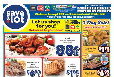 Save a Lot Food Stores (Darby and Upper Darby, PA) Weekly Ad July 24 - August 6, 2026