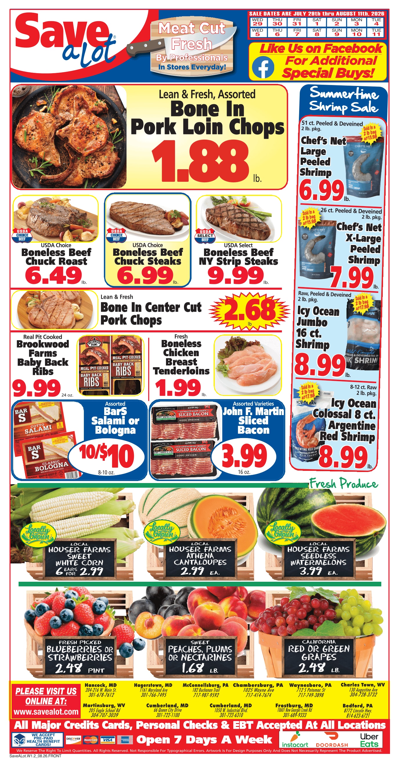 Save a Lot Food Stores Weekly Ad July 29 - August 11, 2026