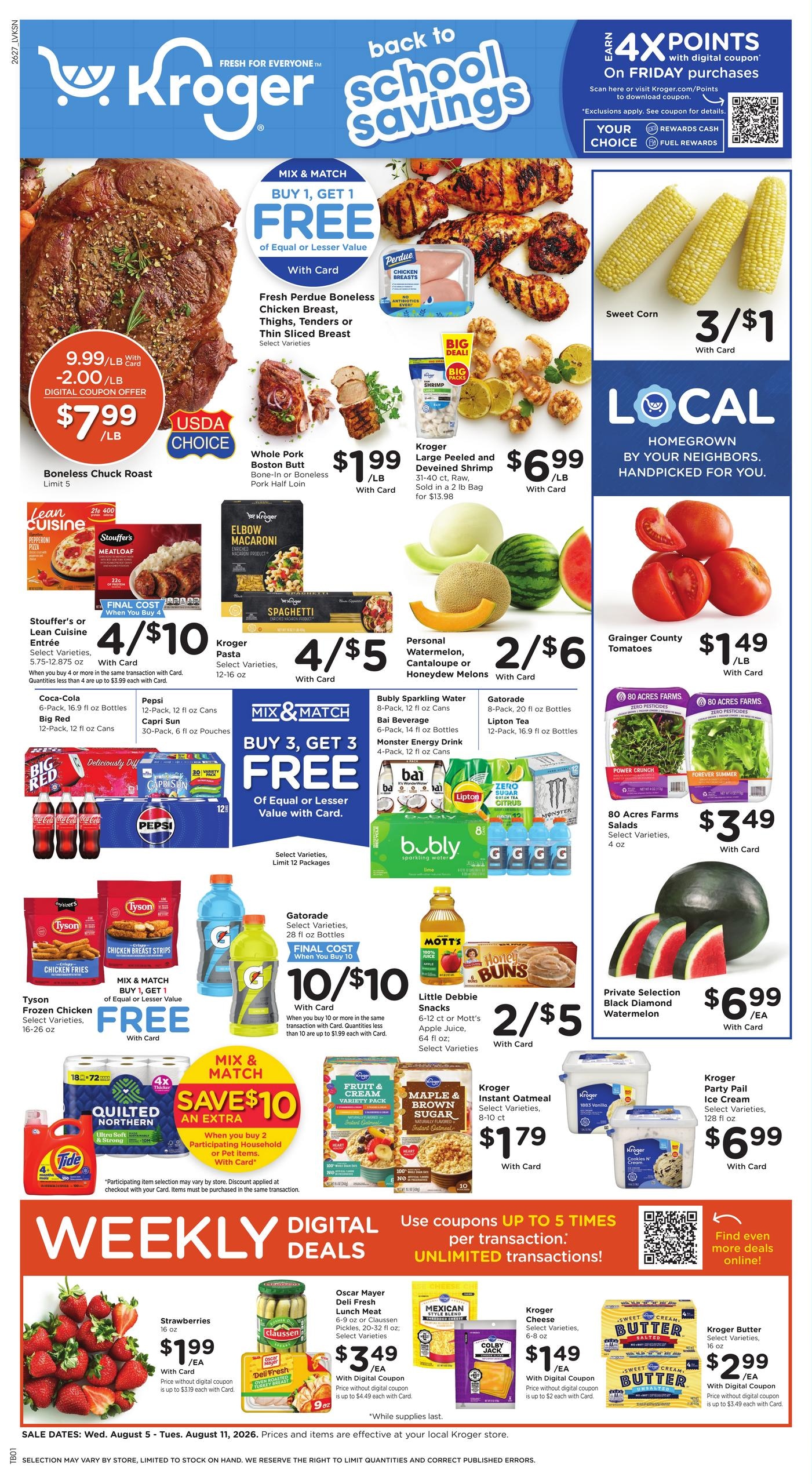 Kroger (Campton Area, KY) Weekly Ad August 5 - 11, 2026