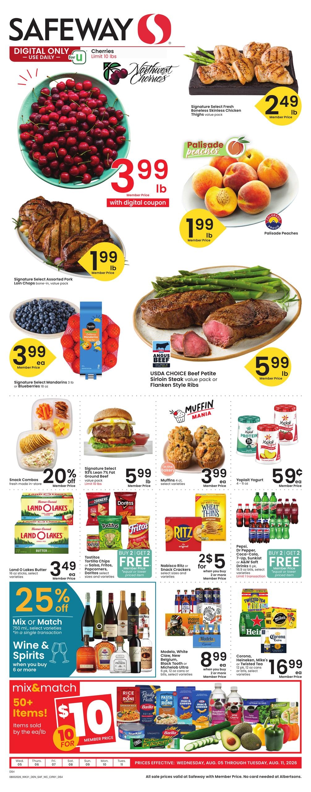 Safeway (Wheatland Area, WY) Weekly Ad August 5 - 11, 2026