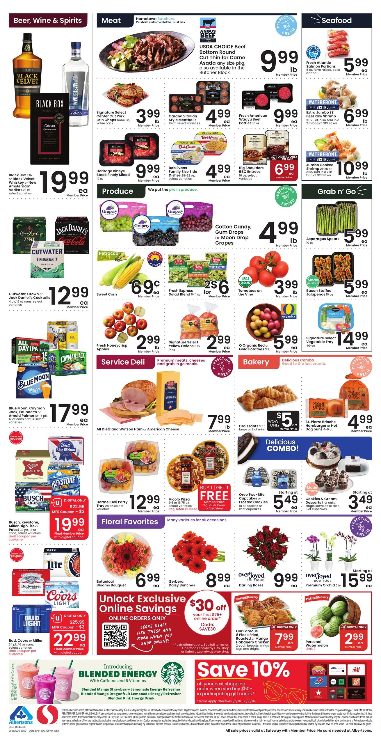 Safeway (Wheatland Area, WY) Weekly Ad August 5 - 11, 2026