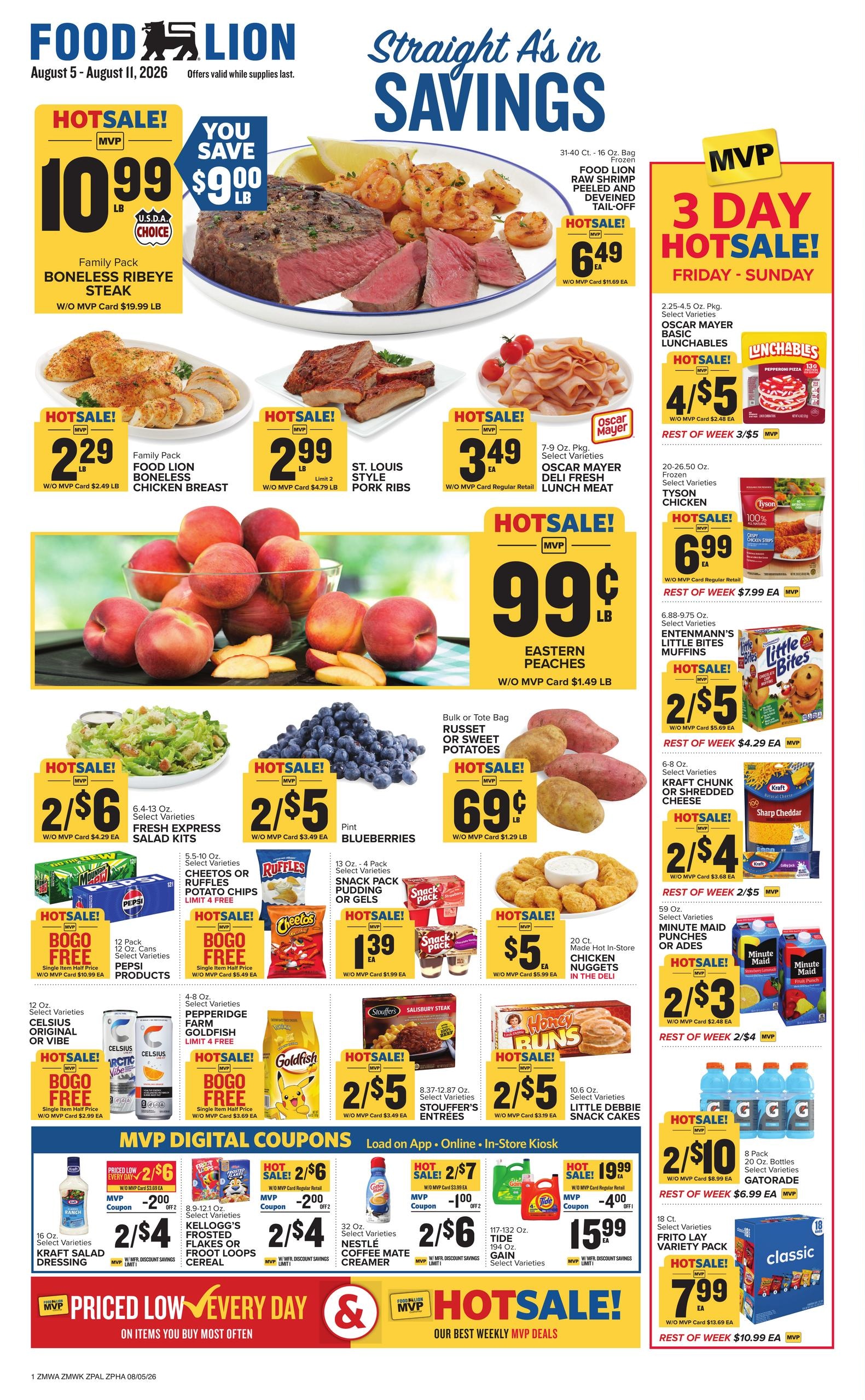 Food Lion (Chambersburg Area, PA) Weekly Ad August 5 - 11, 2026