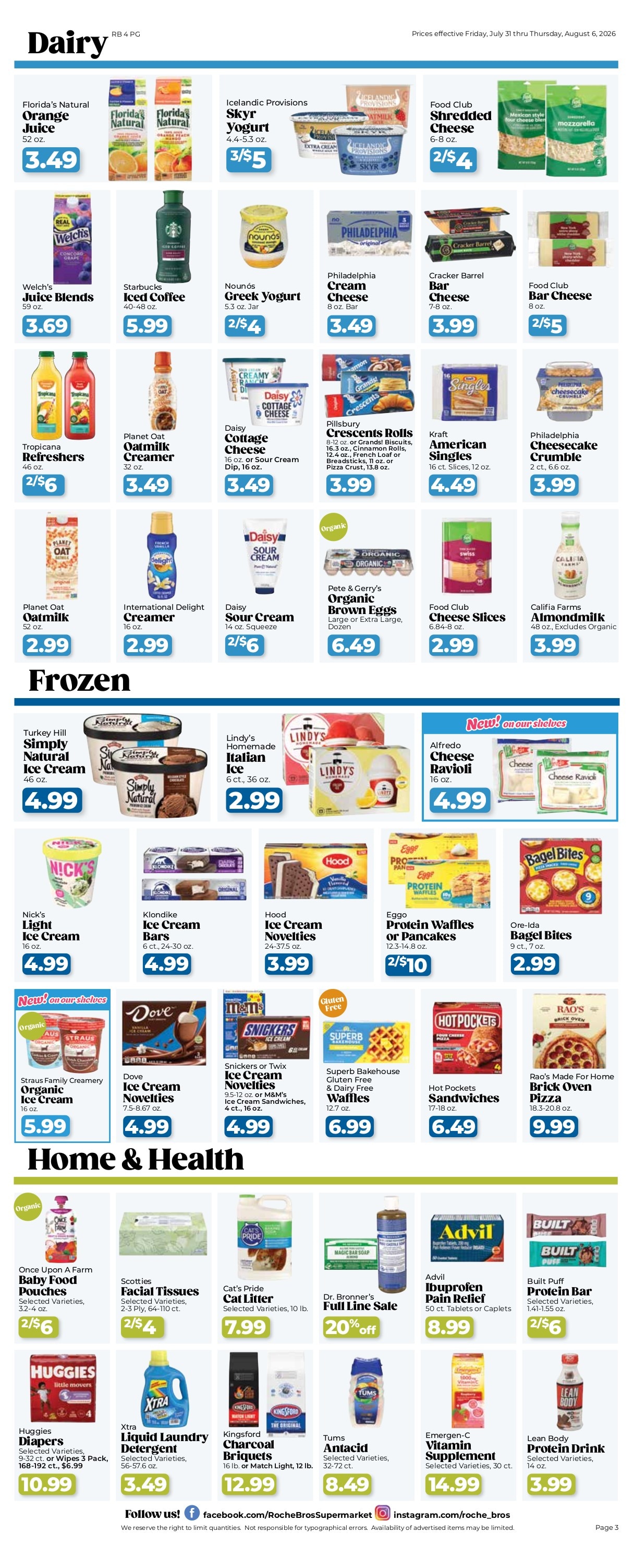 Roche Bros. Weekly Ad July 31 - August 6, 2026