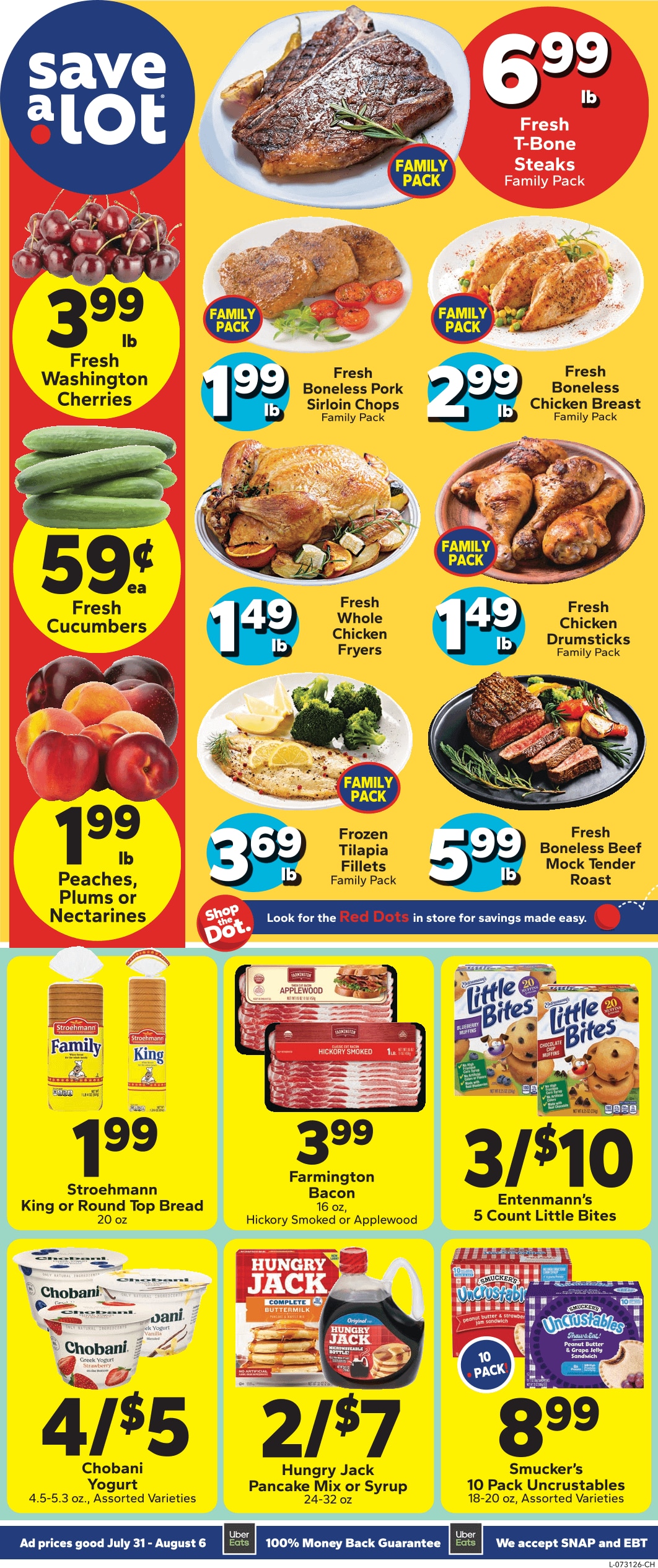 Save a Lot Food Stores (Cheltenham, PA) Weekly Ad July 31 - August 6, 2026