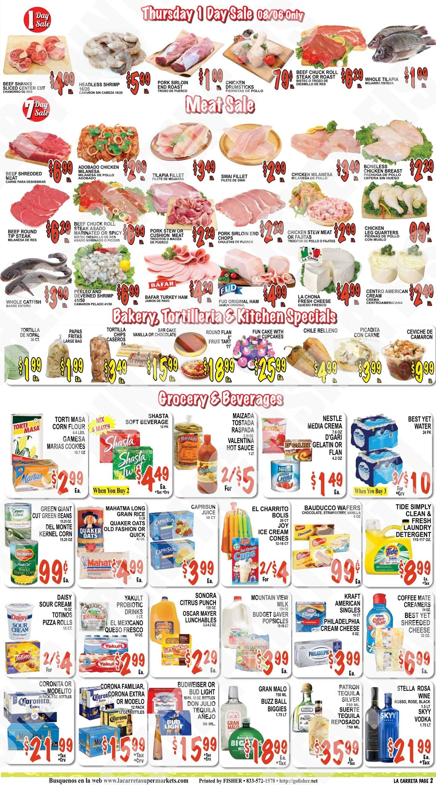 La Carreta Supermarkets Weekly Ad August 5 - 11, 2026