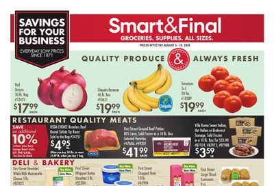 Smart & Final Business - Foodservice Weekly Ad August 5 - 18, 2026