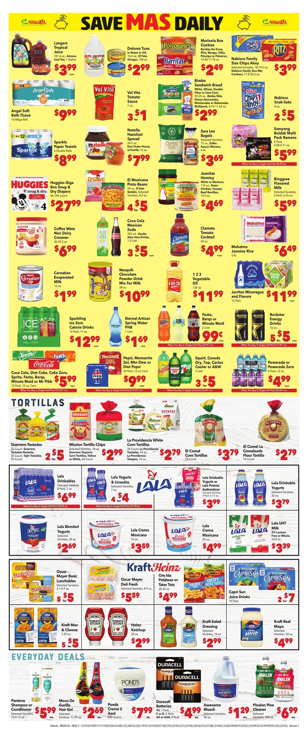 Vallarta Supermarkets (Anaheim Area, CA) Grocery Savings Weekly Ad August 5 - 11, 2026