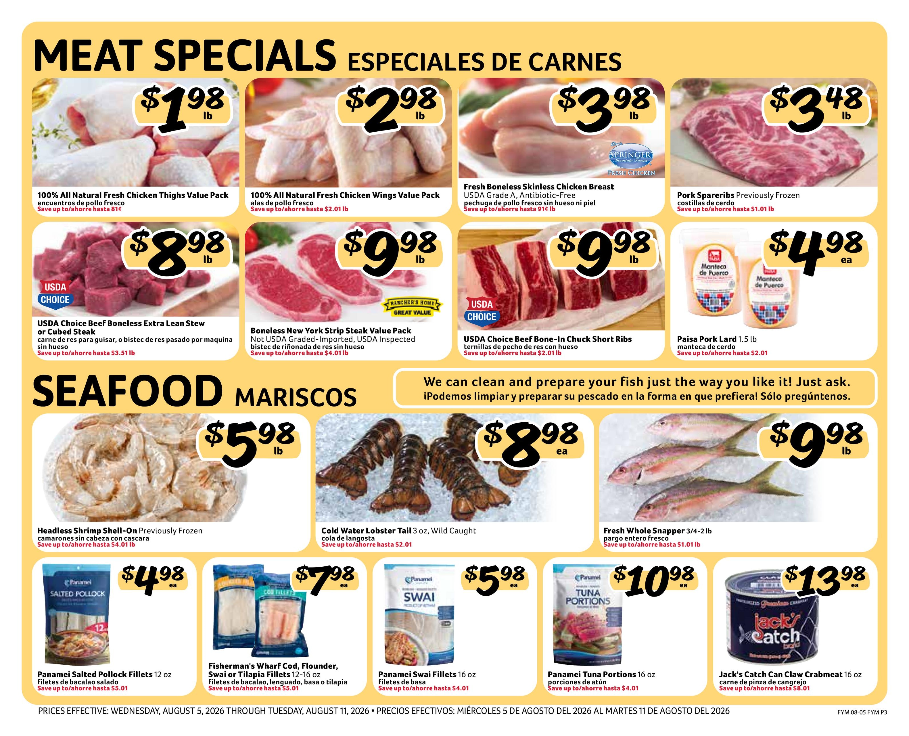 Fresco Y Mas (FL) Weekly Ad August 5 - 11, 2026