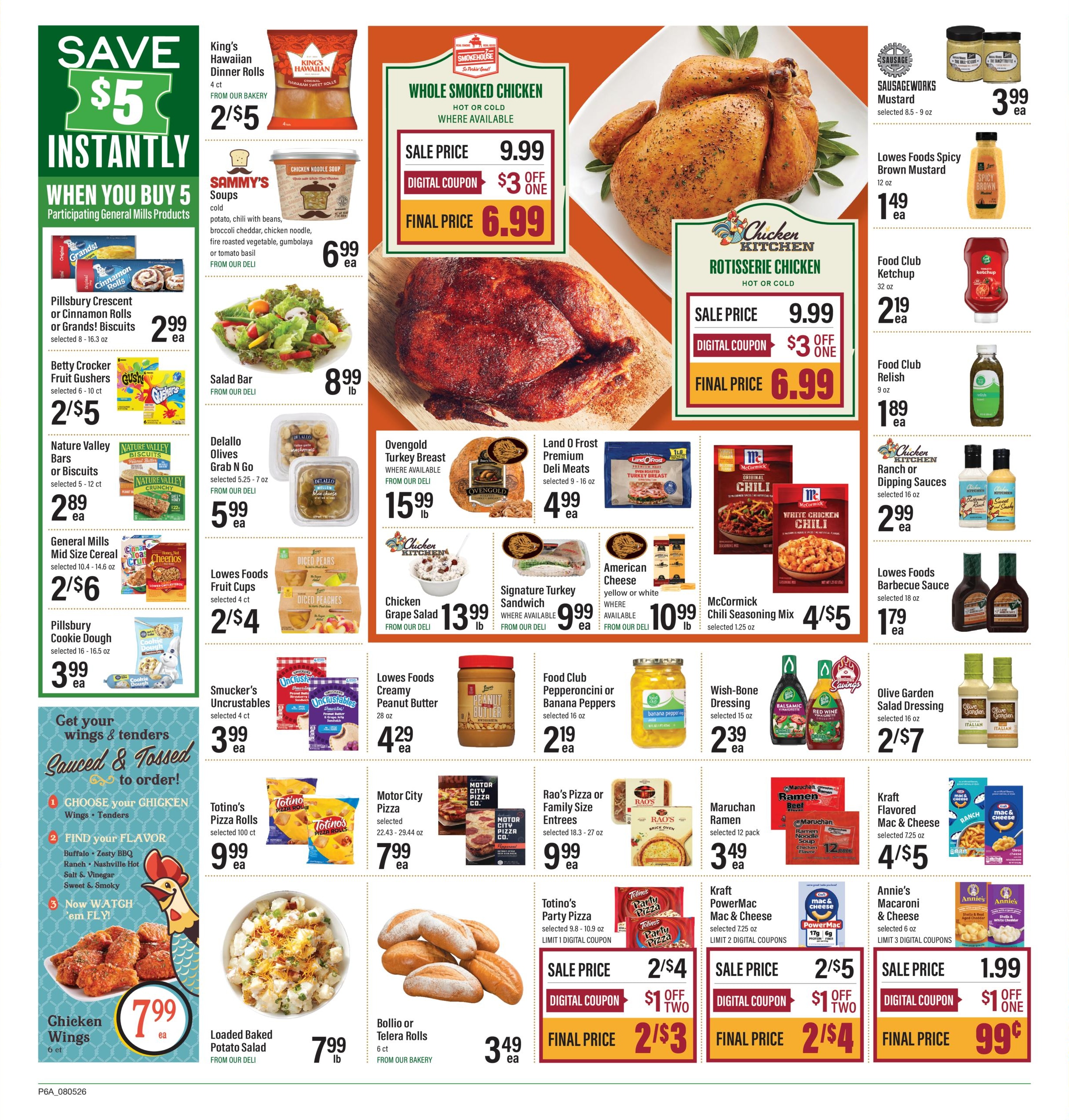Lowes Foods (NC, SC, TN, VA) Weekly Ad August 5 - 11, 2026