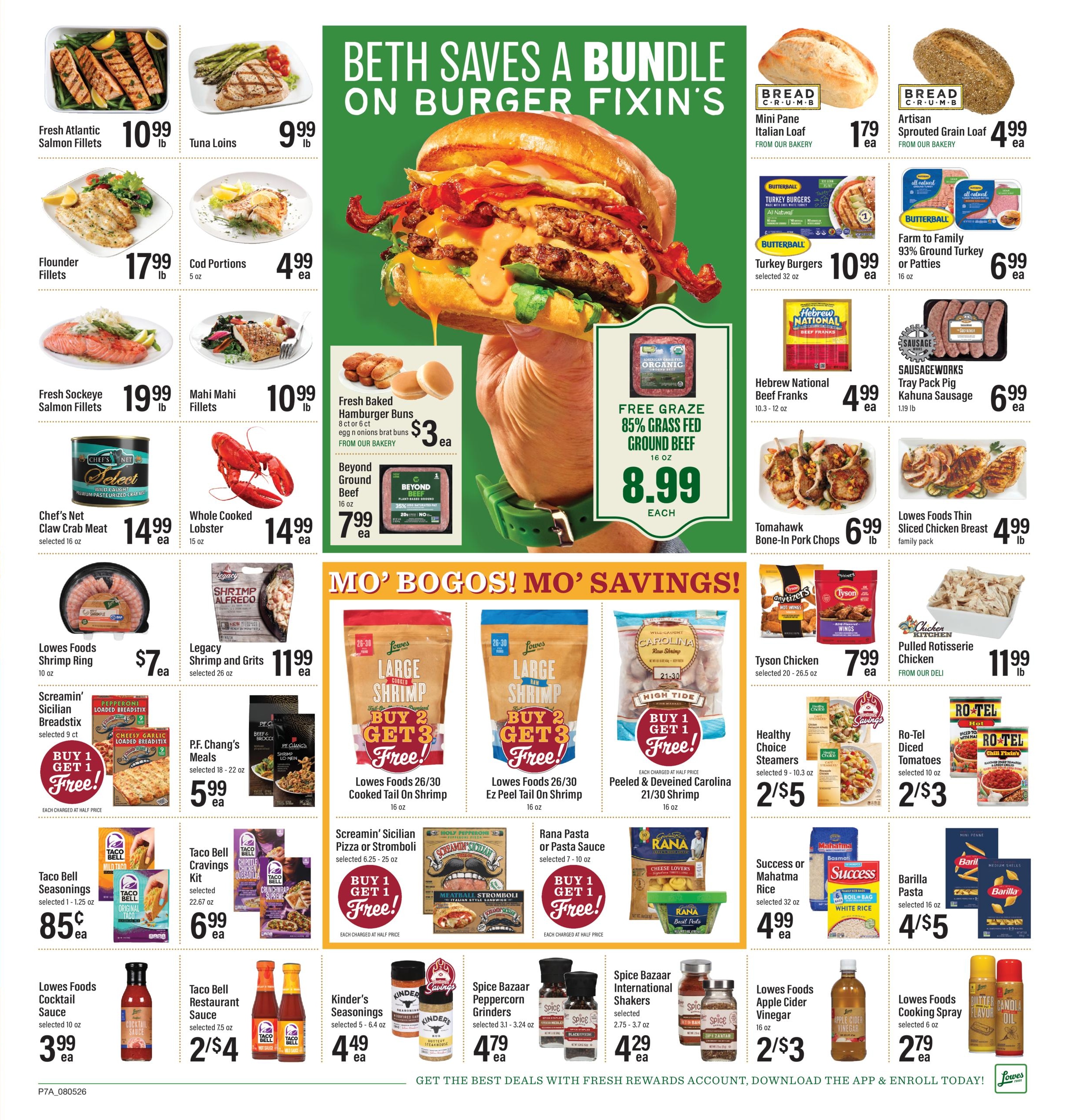 Lowes Foods (NC, SC, TN, VA) Weekly Ad August 5 - 11, 2026
