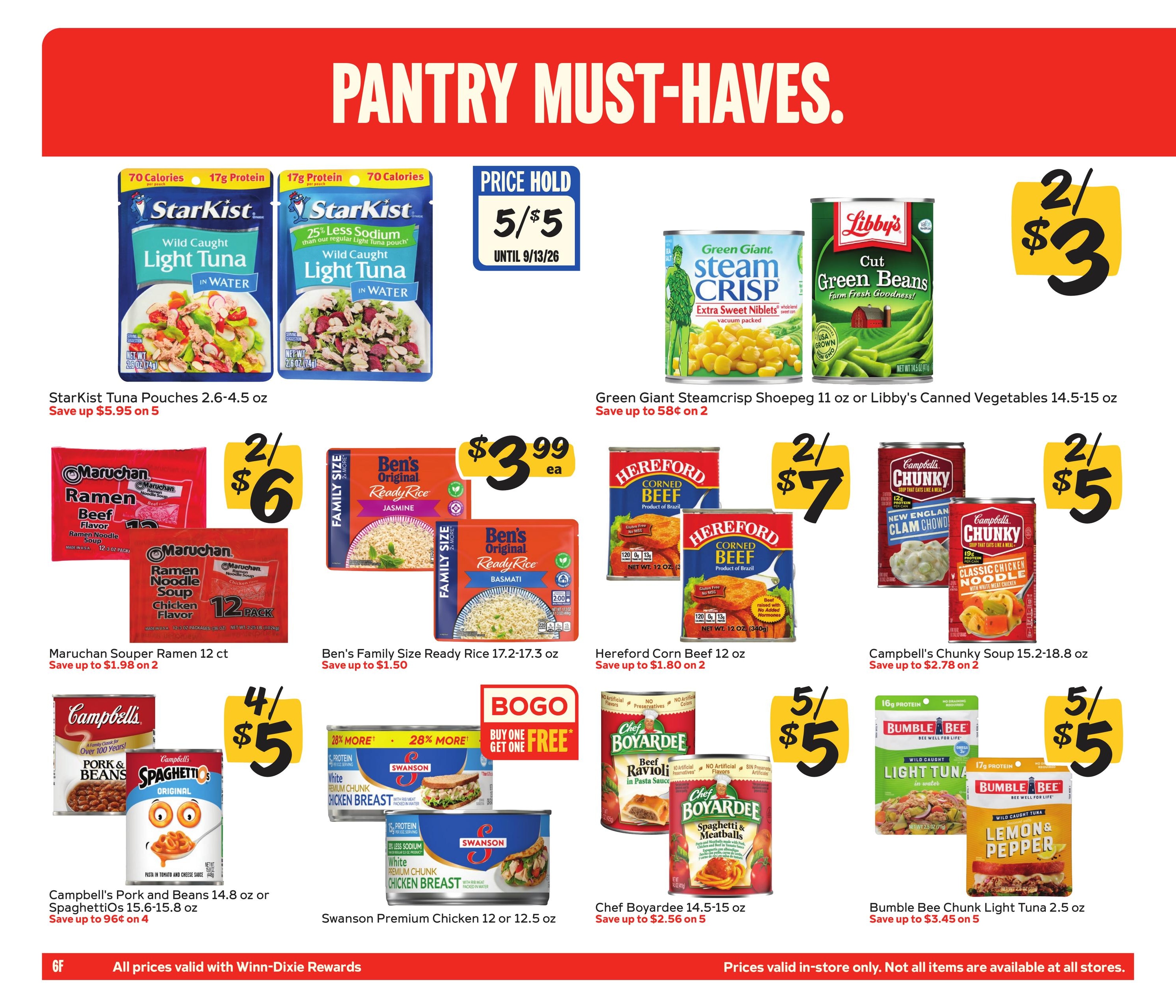 Winn-Dixie In-Store Weekly Ad August 5 - 18, 2026