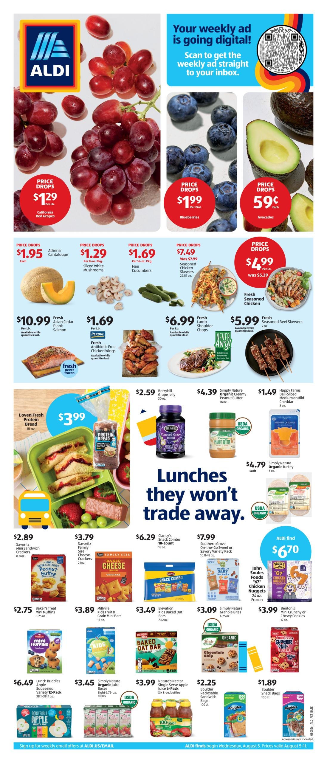 ALDI (Alliance Area, NC) Weekly Ad August 5 - 11, 2026
