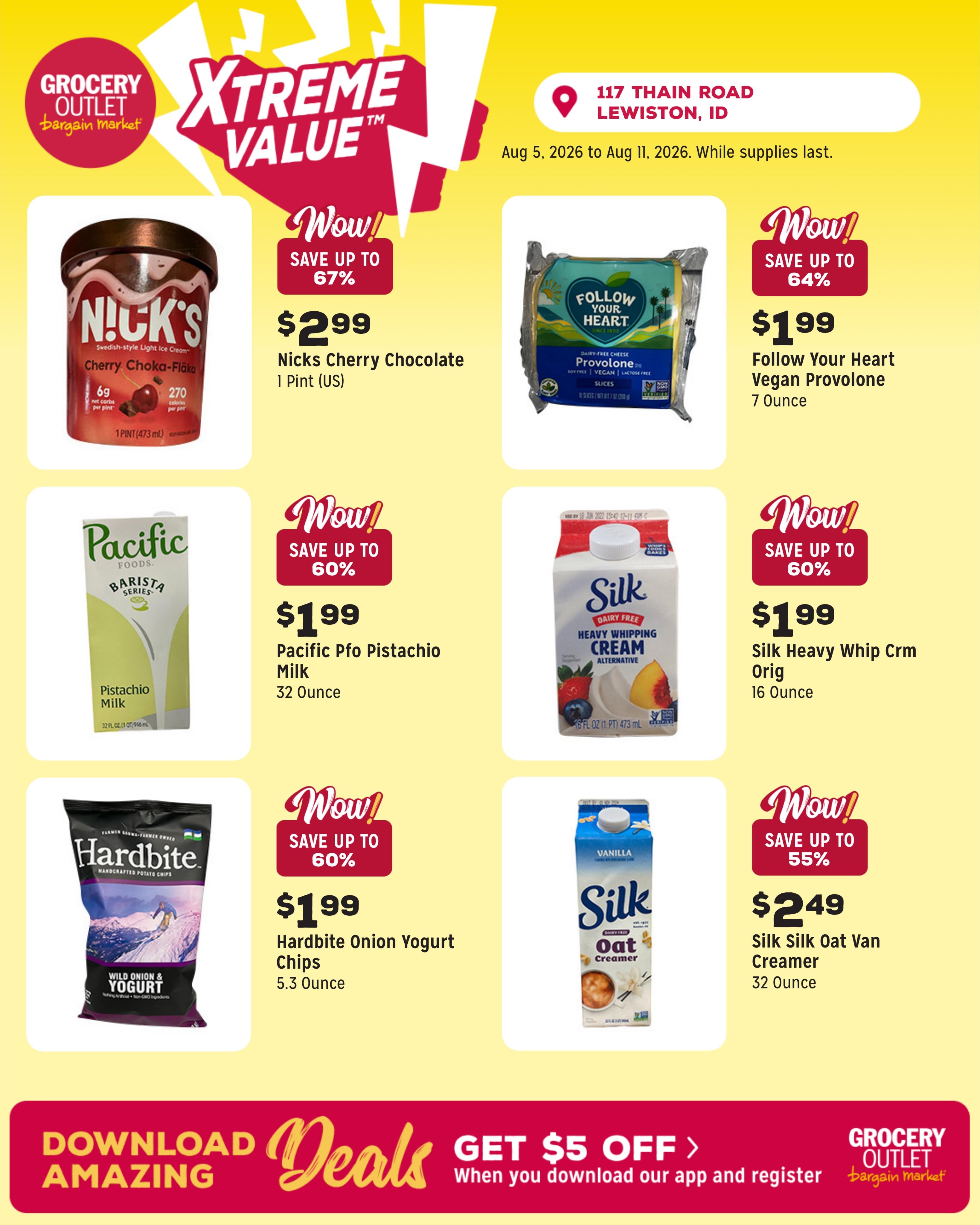 Grocery Outlet (Lewiston–Asotin Area, ID–WA) Weekly Ad August 5 - 11, 2026