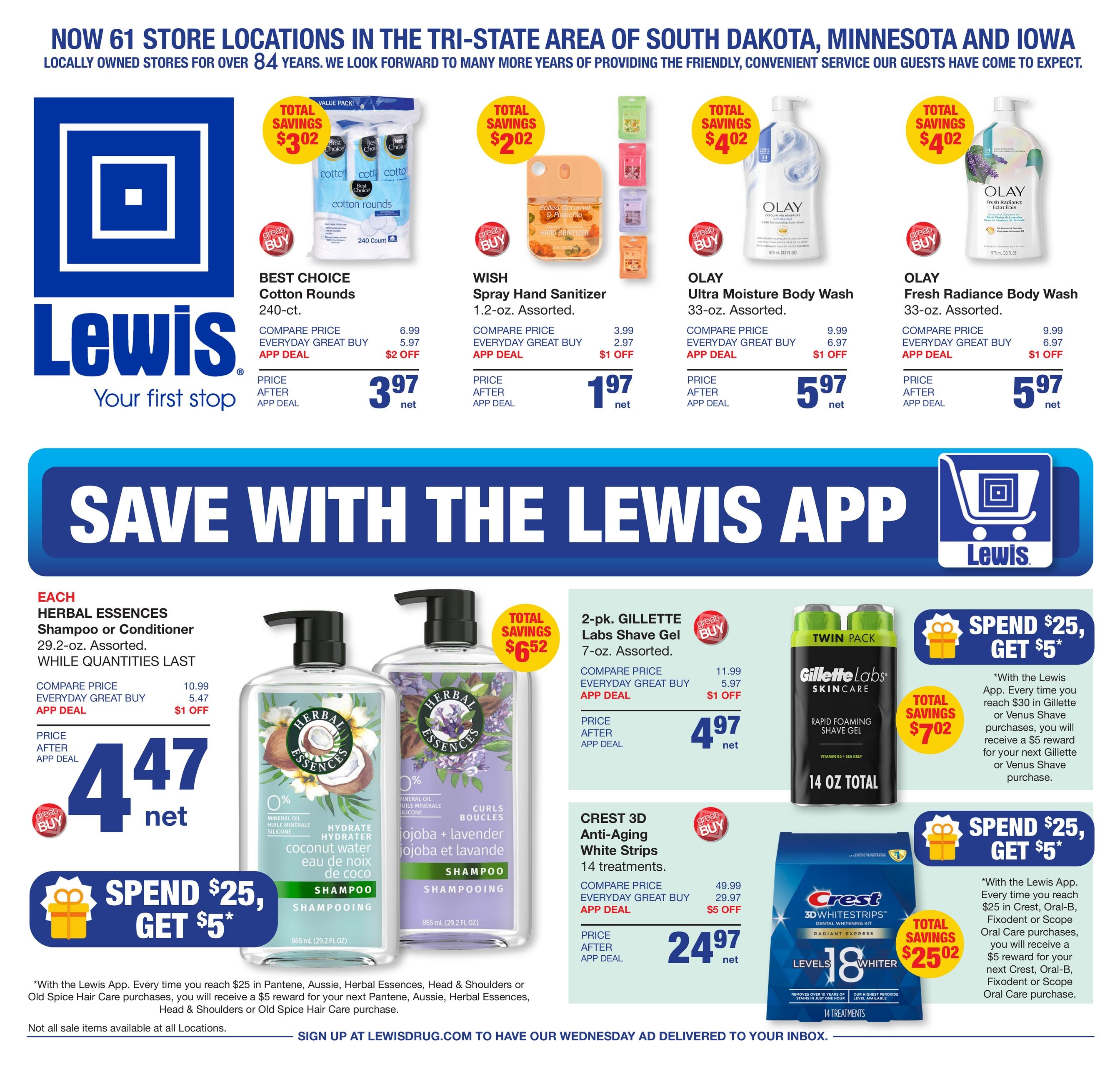Lewis Drug (IA, SD) Weekly Ad August 5 - 11, 2026