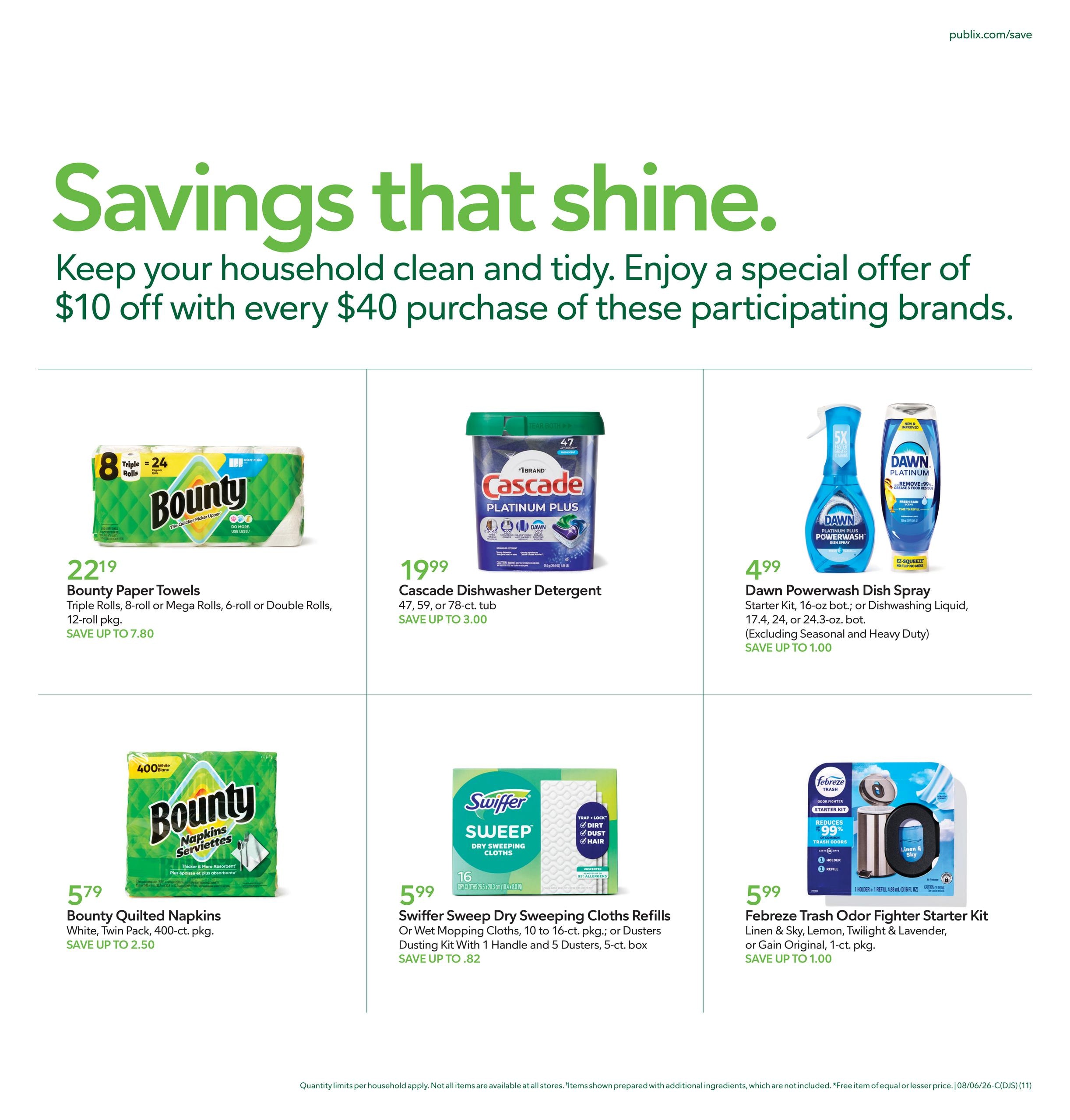 Publix (Durham–Raleigh Area, NC) Weekly Ad August 5 - 11, 2026