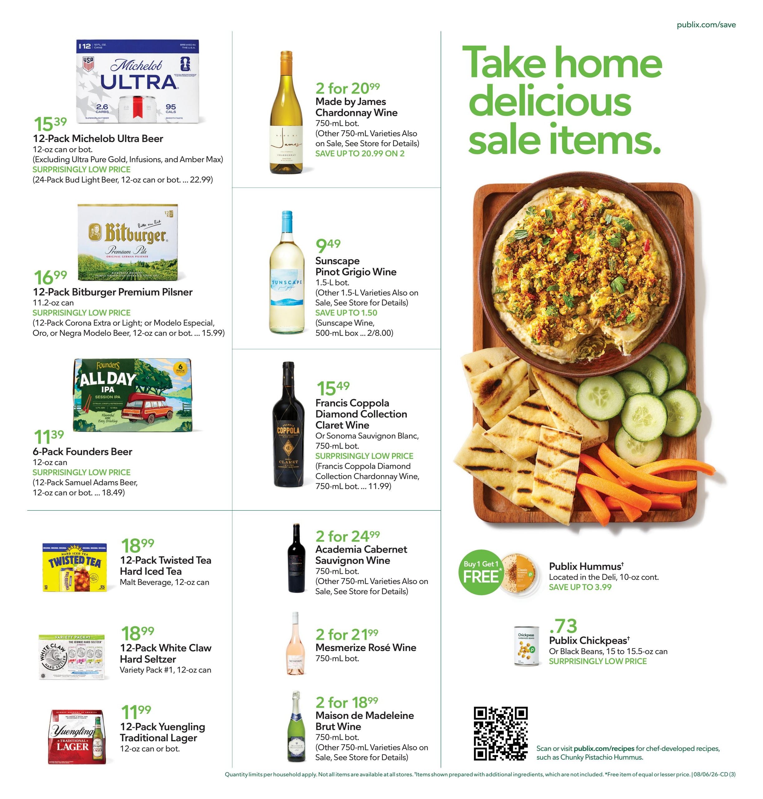 Publix (Durham–Raleigh Area, NC) Weekly Ad August 5 - 11, 2026