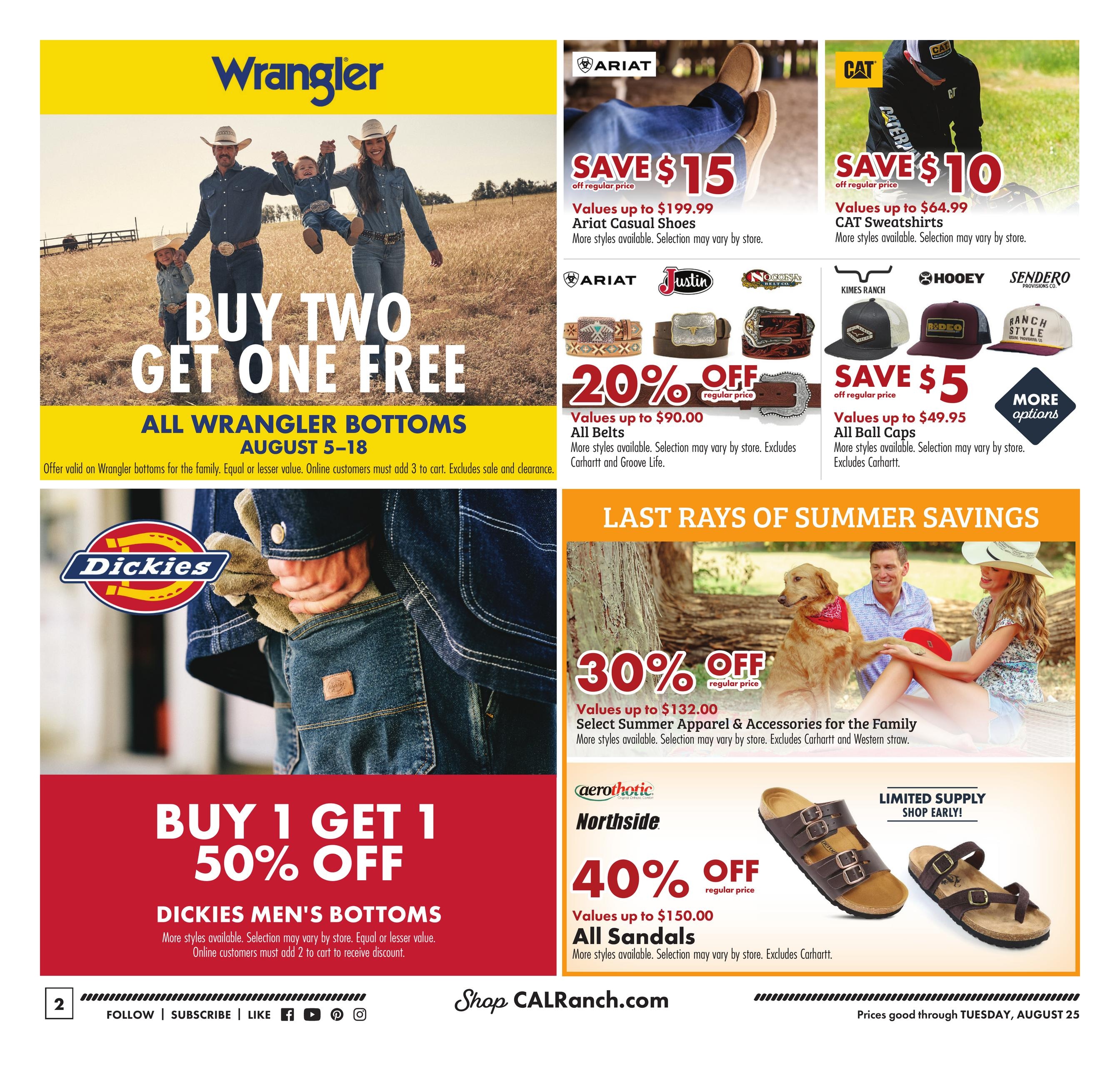 C-A-L Ranch Stores (AZ, NV, UT) Summer Harvest Savings Weekly Ad August 5 - 25, 2026