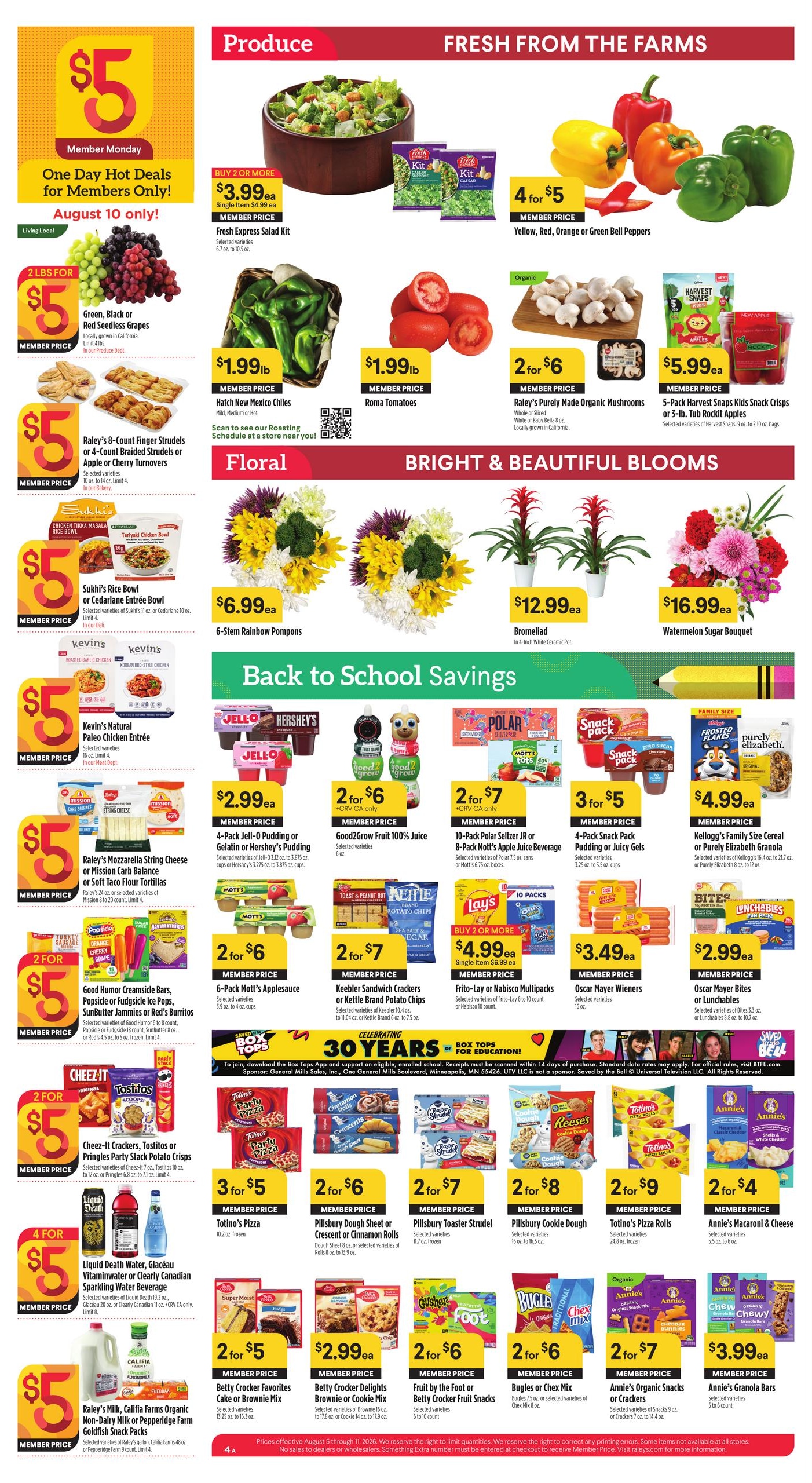 Raley's Weekly Ad August 5 - 11, 2026