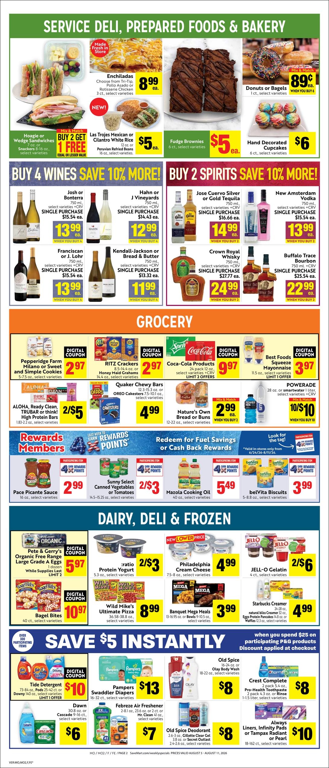 Save Mart (Antelope Area, CA) Weekly Ad August 5 - 11, 2026
